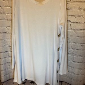 Long sleeve white tunic
